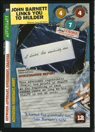 X-Files: The Truth Is Out There (Base Set) card XF97-0355v2 John Barnett Links To You Mulder
