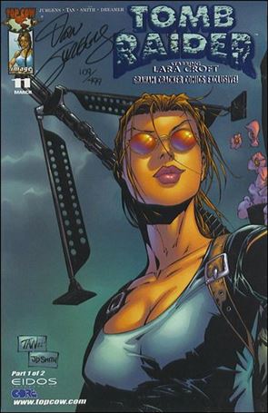 Tomb Raider: The Series issue 11-E DF GCC Blue Foil Cover (Signed by D.Jurgens) 1/499