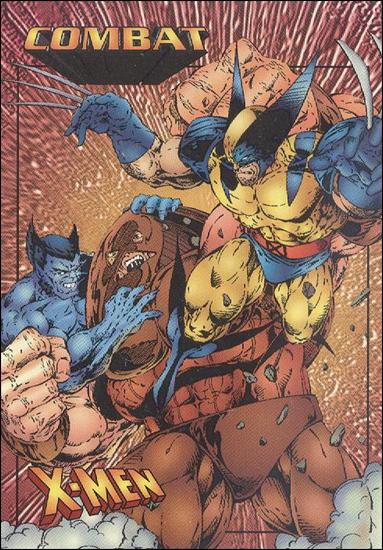 X-Men $0.99 (Base Set) card 39 Wolverine & Beast vs Juggernaut