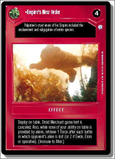 Star Wars: Endor Limited (Base Set) card 33 Empire's New Order