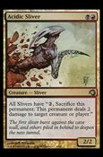 Magic the Gathering: Premium Deck Series: Slivers (Base Set) card 13 Acidic Sliver