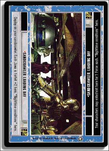 Star Wars: A New Hope Limited (Base Set) card 143 Sandcrawler: Loading Bay