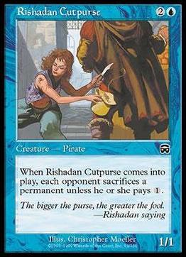 Magic the Gathering: Mercadian Masques (Base Set) card 93 Rishadan Cutpurse