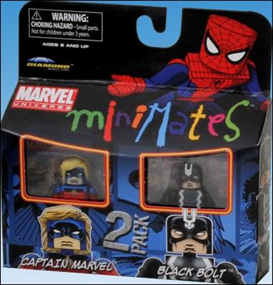 Marvel Minimates figure 89 Captain Marvel and Black Bolt