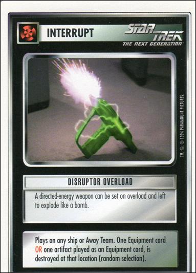 Star Trek: Premiere Unlimited (Base Set) card 112 Disruptor Overload