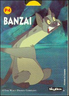 Lion King: Series 1 (Pop-Up Subset) card P4 Banzai