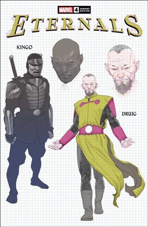 Eternals (2021) issue 4-C Esad Ribic 1:10 Design Cover