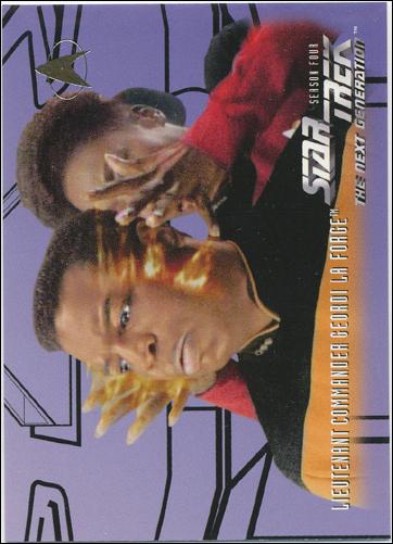 Star Trek: The Next Generation - The Episode Collection Season Four (Base Set) card 410 Lieutenant Commander Geordi La Forge