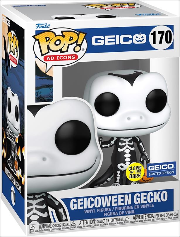 POP! Ad Icons figure 170 Geicoween Gecko (GITD) - White