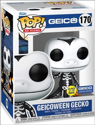POP! Ad Icons figure 170 Geicoween Gecko (GITD) - White