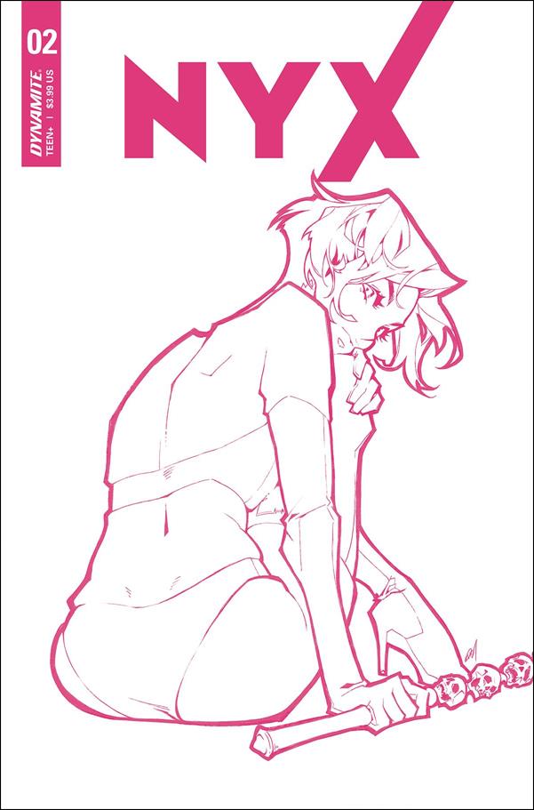 Nyx (2021) issue 2-O Rose Besch 1:30 Red & White Cover