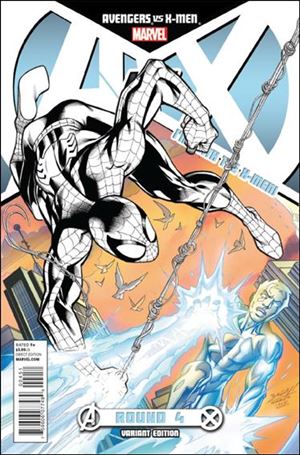 Avengers vs X-Men issue 4-F Mark Bagley X-Men Team Cover
