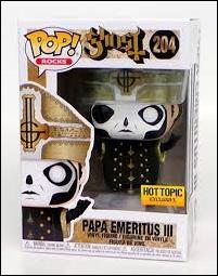 Pop! Rocks figure 204 Papa Emeritus III (Hot Topic Exclusive)