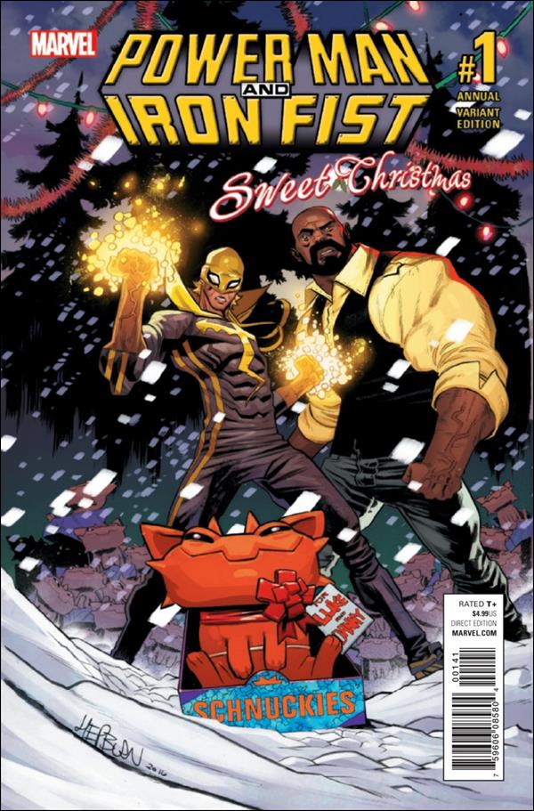 Power Man and Iron Fist: Sweet Christmas Annual issue 1-D Scott Hepburn Cover