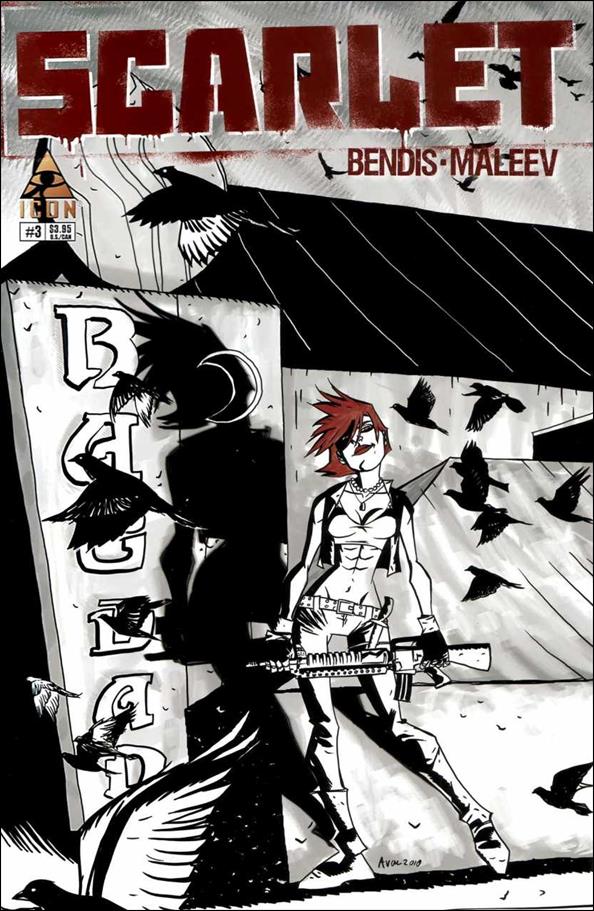Scarlet (2010) issue 3-B Michael Avon Oeming 1:25 Cover