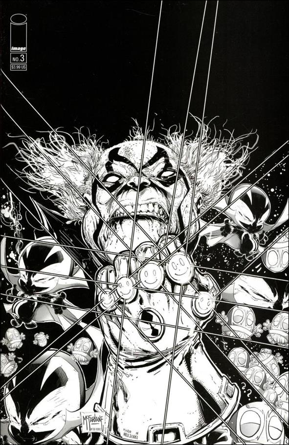 Spawn Kills Everyone! 2 issue 3-B Todd McFarlane Black & White Virgin Cover