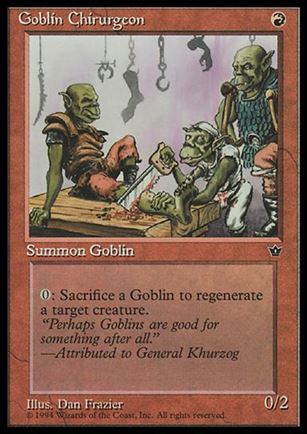Magic the Gathering: Fallen Empires (Base Set) card 54 Goblin Chirurgeon