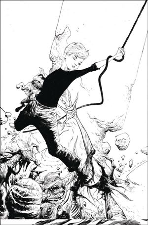Jonny Quest (2024) issue 1-V Jae Lee Line Art Virgin 1:60 Cardstock Cover