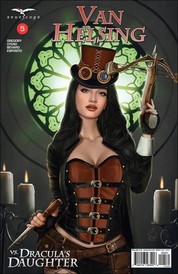 Van Helsing vs. Dracula's Daughter issue 5-C Nelly Jimenez Cover
