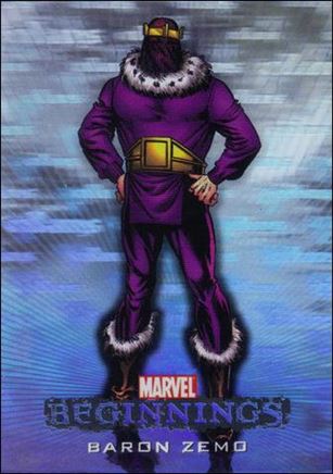 Marvel Beginnings: Series 1 (Marvel Villains Hologram Subset) card H-2 Baron Zemo