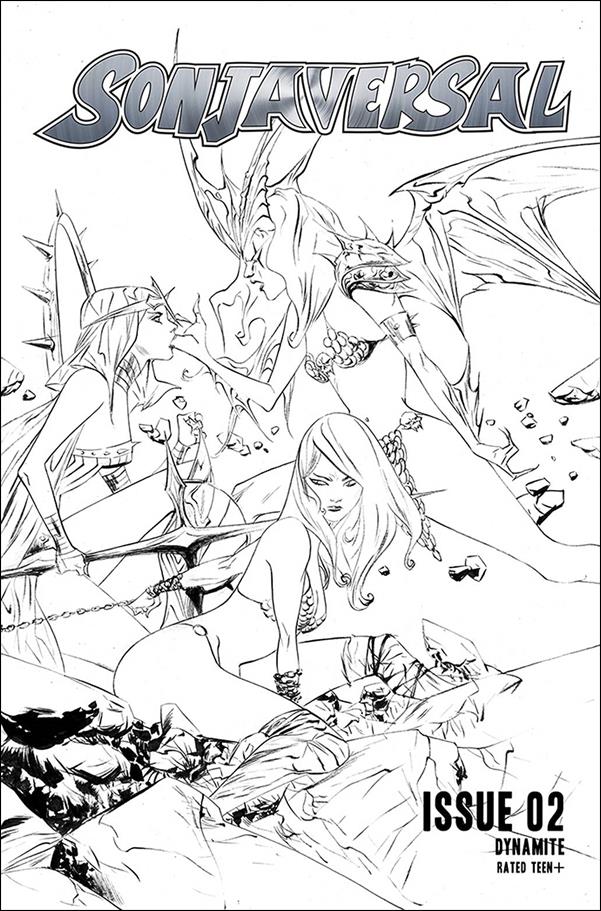 Sonjaversal issue 2-J Jae Lee 1:20 Black & White Cover
