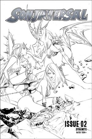 Sonjaversal issue 2-J Jae Lee 1:20 Black & White Cover