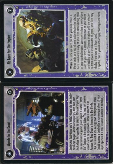 Star Wars: Jabba's Palace Sealed Deck (Base Set) card 18 Agents In The Court / No Love For The Empire