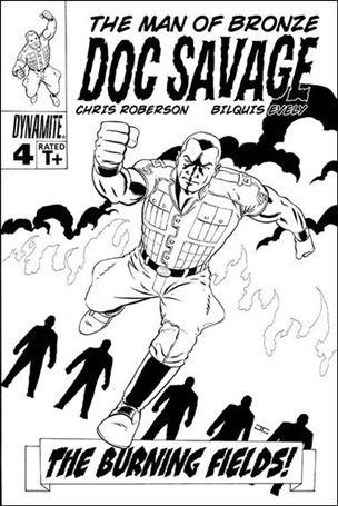 Doc Savage (2013) issue 4-C John Cassaday Black & White 1:xx Cover
