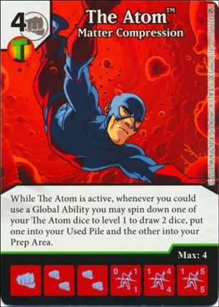 DC Comics Dice Masters Green Arrow and The Flash card 77 The Atom: Matter Compression 