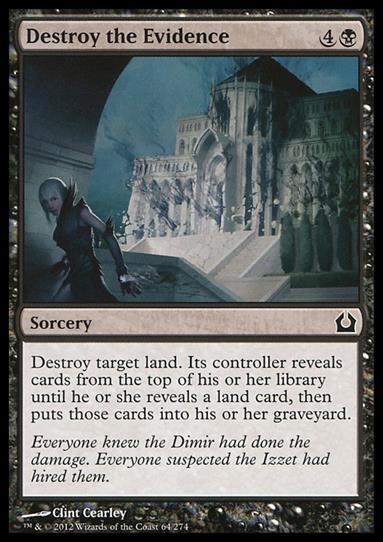 Magic the Gathering: Return to Ravnica (Base Set) card 64 Destroy the Evidence