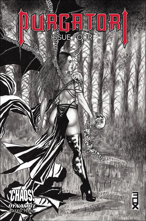 Purgatori (2021) issue 4-L Russell Fox 1:15 Black & White Cover