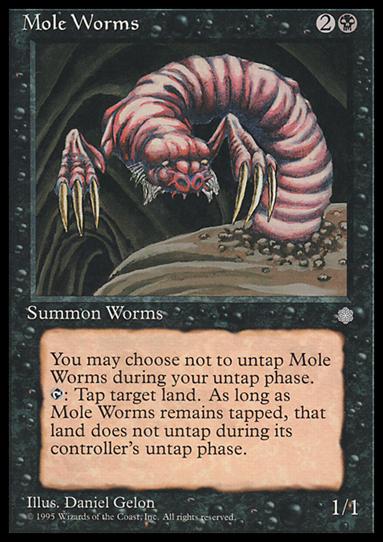 Magic the Gathering: Ice Age (Base Set) card 152 Mole Worms