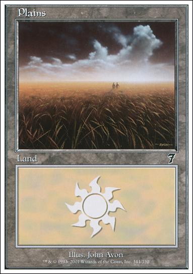 Magic the Gathering: 7th Edition (Base Set) card 344 Plains