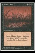 Magic the Gathering: 4th Edition (Base Set) card 127 Cursed Land