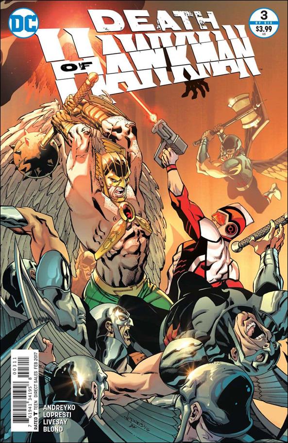 Death of Hawkman issue 3 Aaron Lopresti Cover