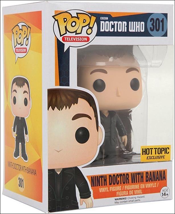 POP! Television figure 301 Ninth Doctor With Banana Hot Topic