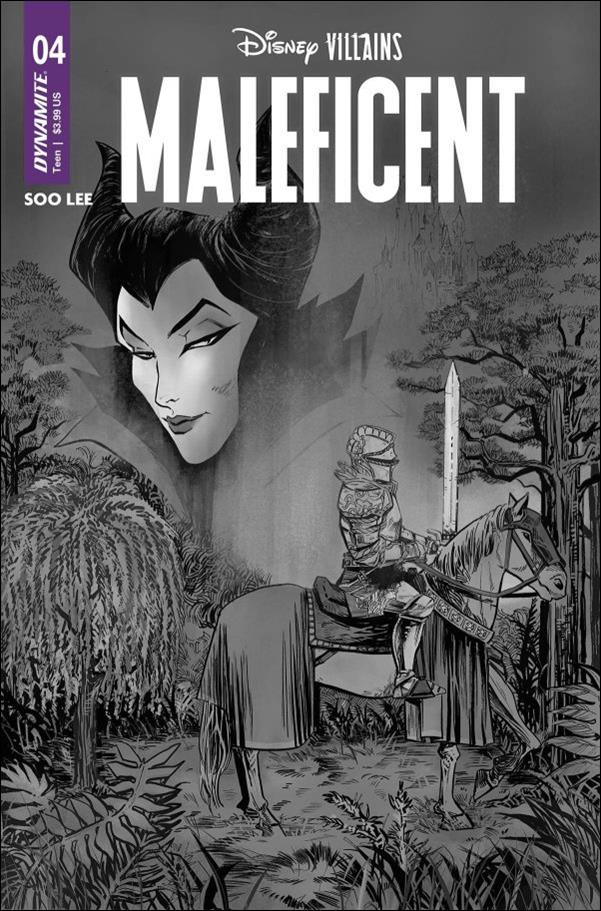 Disney Villains: Maleficent issue 4-F Soo Lee 1:10 B&W Cover