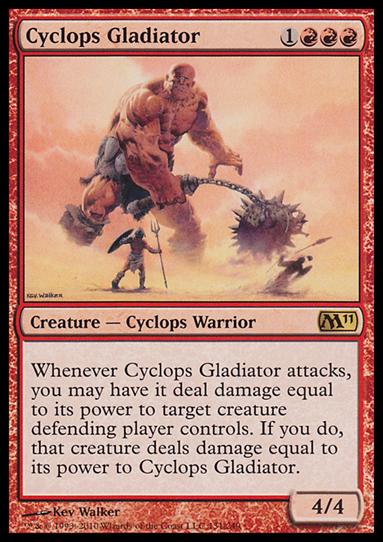 Magic the Gathering: 2011 Core Set (Base Set) card 131 Cyclops Gladiator