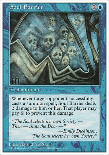 Magic the Gathering: 5th Edition (Base Set) card 125 Soul Barrier