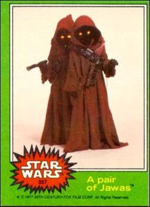 Star Wars: Series 4 (Base Set) card 257 A pair of Jawas