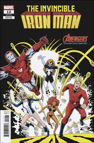 Invincible Iron Man (2022) issue 12-B John Tyler Christopher Avengers Anniversary Cover