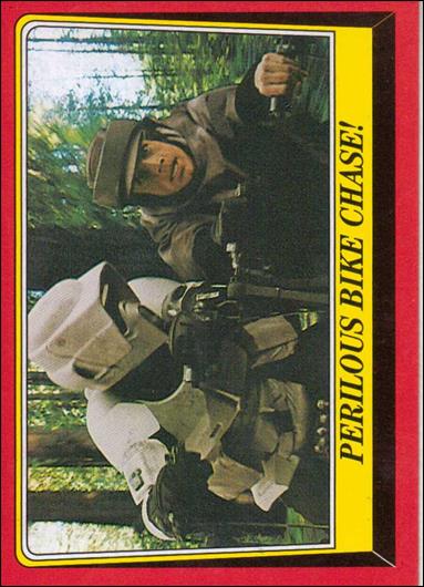 Star Wars Heritage  (Base Set) card 58 Perilous Bike Chase!