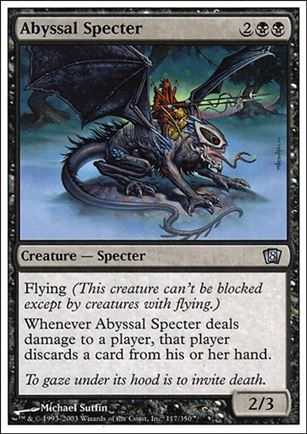 Magic the Gathering: 8th Edition (Base Set) card 117 Abyssal Specter
