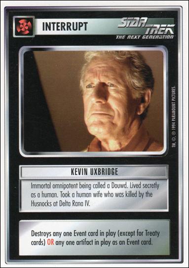 Star Trek: Premiere Unlimited (Base Set) card 124 Kevin Uxbridge 