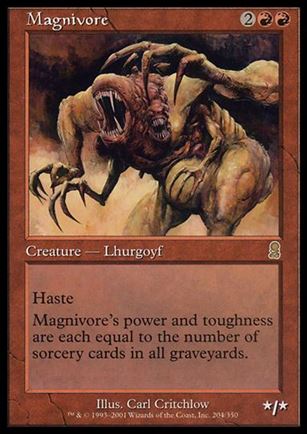 Magic the Gathering: Odyssey (Base Set) card 204 Magnivore