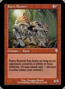 Magic the Gathering: Invasion (Base Set) card 150 Kavu Runner