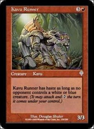 Magic the Gathering: Invasion (Base Set) card 150 Kavu Runner