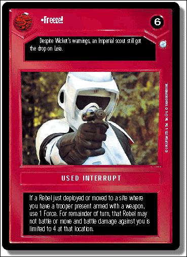 Star Wars: Endor Limited (Base Set) card 53 Freeze!