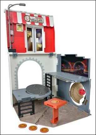 Teenage Mutant Ninja Turtles (2012) Vehicles and Playsets figure 7-B Pop-Up Pizza Playset - Anchovy Alley (Loose)