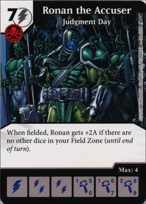 Marvel Dice Masters Guardians of the Galaxy  card 30 Ronan the Accuser: Judgment Day